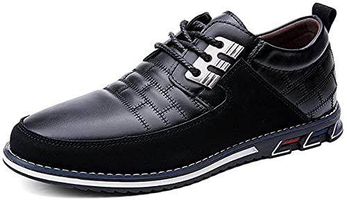 Asifn Herren Mokassins Herren Halbschuhe Klassischer Anzugschuhe Loafer Slipper Rutsch Atmungsaktive Weiche Outdoor （Schwarz,39 EU von Asifn