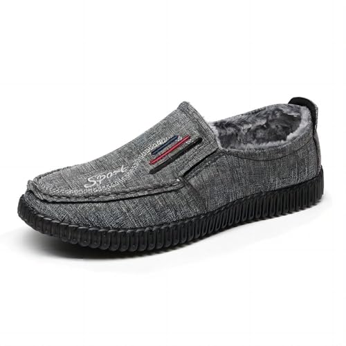 Asifn Herren Wärme Hausschuhe Indoor Outdoor Freizeit Bequeme GEH Und Autoschuhe Gepolsterte Dickere Schlupf Winter Baumwollschuhe Grau 47 EU Asifn Herren Wärme Hausschuhe Indoor Outdoor Freizeit Bequeme GEH Und Autoschuhe Gepolsterte Dickere Schlupf Winter Baumwollschuhe Grau 47 EU von Asifn