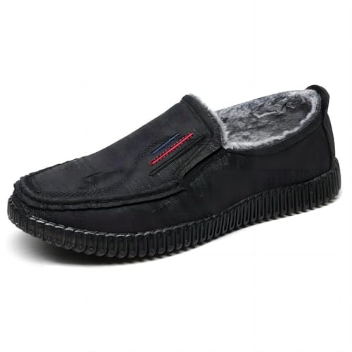 Asifn Herren Wärme Hausschuhe Indoor Outdoor Freizeit Bequeme GEH Und Autoschuhe Gepolsterte Dickere Schlupf Winter Baumwollschuhe Schwarz 42 EU Asifn Herren Wärme Hausschuhe Indoor Outdoor Freizeit Bequeme GEH Und Autoschuhe Gepolsterte Dickere Schlupf Winter Baumwollschuhe Schwarz 42 EU von Asifn