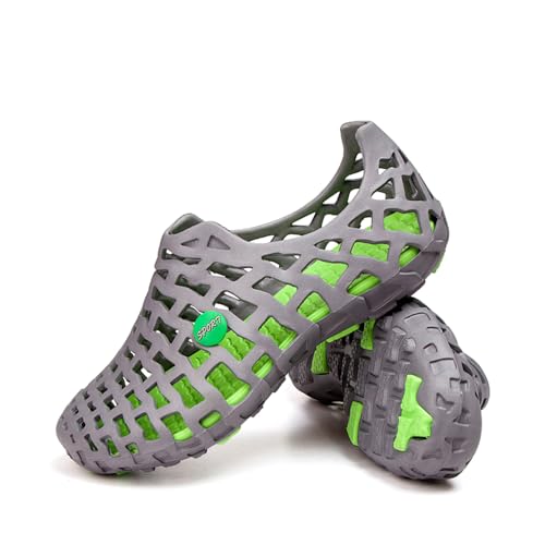 Asifn Wasser Schuhe Frauen Männer Sandalen Strand Schuhe Casual Strand Mesh Outdoor Sport Massage（Grau,42 EU von Asifn