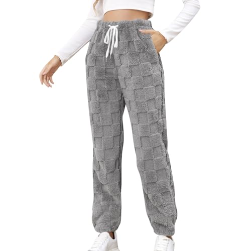 Asija 2024 Teddy Fleece Hose Damen Winter Warm Plüsch Freizeithose High Waist Elegant Winter Warm Hosen Elastischer Bund Flauschig Lang Einfarbig Freizeithose Yogahose Haushose Loose Schlafanzughose Asija 2024 Teddy Fleece Hose Damen Winter Warm Plüsch Freizeithose High Waist Elegant Winter Warm Hosen Elastischer Bund Flauschig Lang Einfarbig Freizeithose Yogahose Haushose Loose Schlafanzughose von Asija