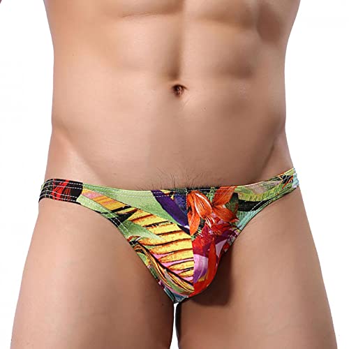 Asija Badehose Herren Kurz Eng Jungen Schwimmhose Abnehmbares Pad Freizeit Slip Bikini Bottom für Sommer Schwimmen Schnelltrocknend Druck Swim Shorts Männer Kurze Schwimmhose mit Boxershorts Badeslip von Asija