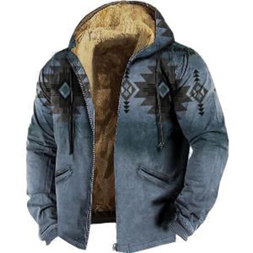 Asija Fleecejacke Herren Outdoor Herren Wasserdichte Berg-Skijacke Winddichte Fleece Pullover mit Kapuze 2023 Fleecepullover Teddy Mit Kapuze Winterjacke Gepolstert Wintermantel Herbst Winter Jacke von Asija