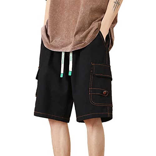 Asija Herren Hosen,Herren Shorts Herren Cargo Shorts Herren Jeans Shorts Bermuda Sommerhose kurz für Männer Sommer Chino Regular Slim Kurze Denim Stretch Hose Kurze Hosen Herren Sommer Short Herren von Asija