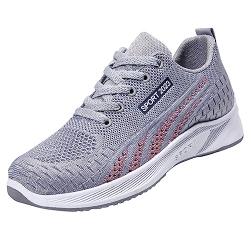 Asija Leichte Sportschuhe Damen Schuhe Turnschuhe Atmungsaktive Mmesh-Pailletten-Dekoration Lässige Sport-Schaukelschuhe mit dicken Sohlen Damen Sneaker Running Tennis Freizeit Schuhe Damen Schuhe von Asija