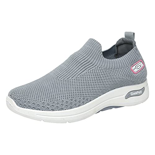 Asija Orthopädische Turnschuhe für Damen, Atmungsaktive Mesh-Up-Plateau-Turnschuhe, Bequeme Wanderschuhe, orthopädische Fußgewölbeunterstützung, modischer, lässiger Sneaker Quick Wipes Sneaker von Asija