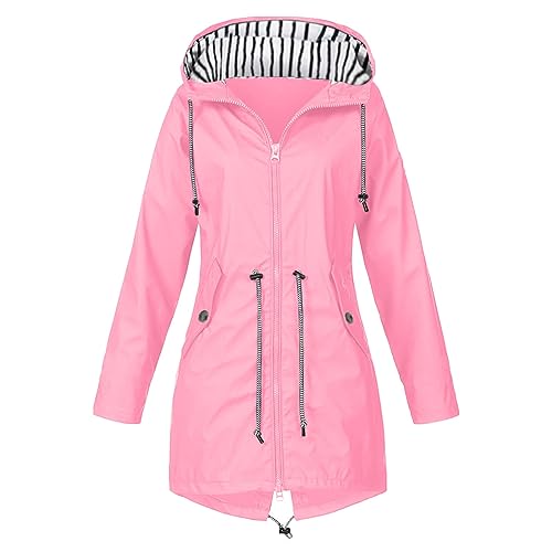 Asija Regenmantel Damen wasserdicht Regenjacke Damen atmungsaktiv Windbreaker lang Übergangsjacke leicht Friesennerz Sommer Regenjacke Damen Wasserdicht Sommerjacke Damen Leicht Jacke rosa 5XL Asija Regenmantel Damen wasserdicht Regenjacke Damen atmungsaktiv Windbreaker lang Übergangsjacke leicht Friesennerz Sommer Regenjacke Damen Wasserdicht Sommerjacke Damen Leicht Jacke rosa 5XL von Asija