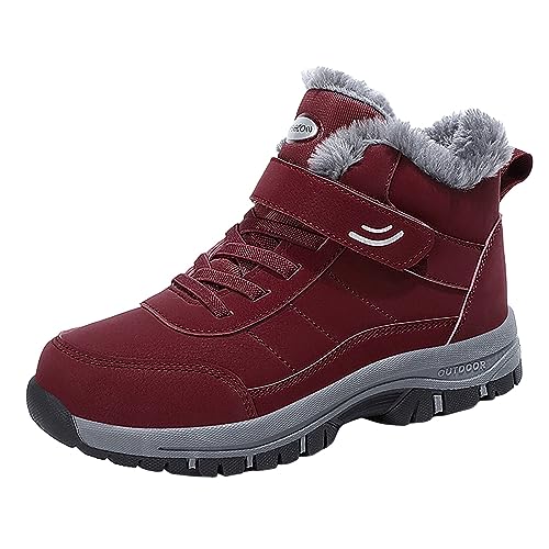 Barfußschuhe Winter Damen Herren Traillaufschuhe Warm Gefüttert Winterschuhe Outdoor rutschfeste Wasserdicht Barfussschuhe Winterschuhe Wasserdicht Damen BarfußSchuhe Damen Winter Damen Schuhe Winter von Asija