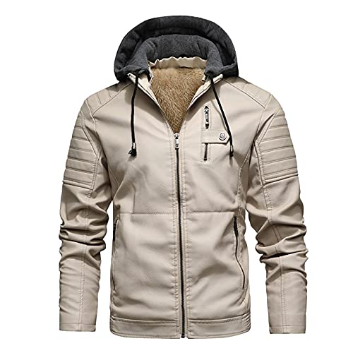 Bikerjacke Herren,Herren Biker Lederjacke Vintage Leder Retro Jacke, Klassische Rennsport Stepp Biker Moto Fashion Jacke, Outdoor Jacke, Fliegerjacke Bikerjacke Herren,Herren Biker Lederjacke Vintage Leder Retro Jacke, Klassische Rennsport Stepp Biker Moto Fashion Jacke, Outdoor Jacke, Fliegerjacke von Asija