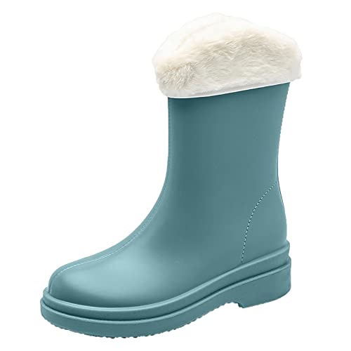 Gummistiefel Damen Gummistiefel Damen Gefüttert 37 Halbhoch Gelb Gummistiefel Rain Boots Leicht Outdoor Atmungsaktiv Gummi Boot Gummistiefeletten Regenstiefel Winddicht Wasserdicht gummistiefel 21 von Asija