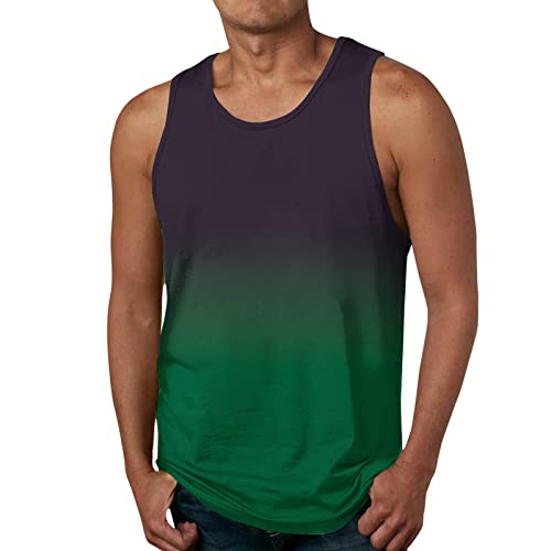 Hawaii Hemd Männer,Herren Muscle Gym Workout Stringer Tank Tops Bodybuilding Fitness T-Shirts Tank Top schwarz Slim fit Gym weiß Sport atmungsaktiv Beach Herren Tanktop Shirt lässige Sommer von Asija