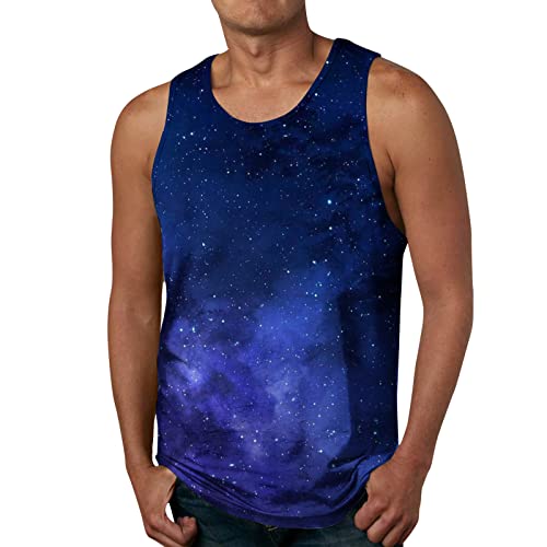 Hemd Herren,Herren Tank Top Muskelshirts Tankshirt Ärmellose Shirt Achselshirt Schnelltrocknendes Unterhemd Gym Running für Männer Ärmellos Tiermotiv mit Sonnenbrille Gym Sport Fitness von Asija