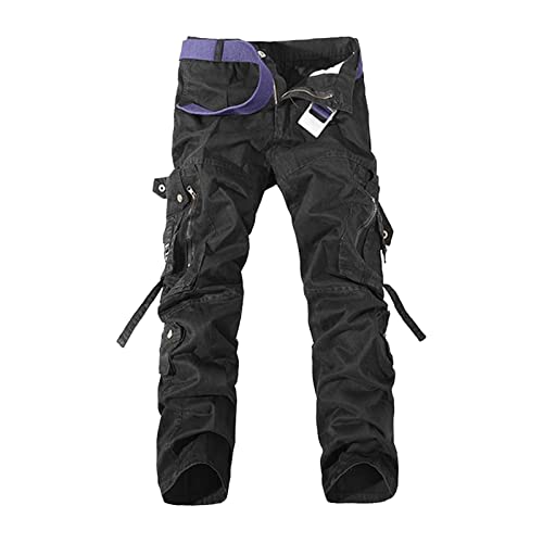 Kurze Hosen Herren,Cargohose Schwarz Baggy Slim Fit Grau Beige Weit Khaki Cargo Hosen Männer Cargo Pants Jogginghose Sporthose Jeans Shorts Freizeithosehosen Bermuda Chino Cargo Dreiviertel Basic von Asija