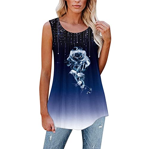 T-Shirt Damen, Damen Kurzarm Longshirt Damen Bluse Kurzarm V-Ausschnitt Hemdbluse Sommer Shirt Blumen Knopfleiste Tunika Tops Oversize Locker Oberteil Longshirt Damen Kurzarm Tunika Damen von Asija