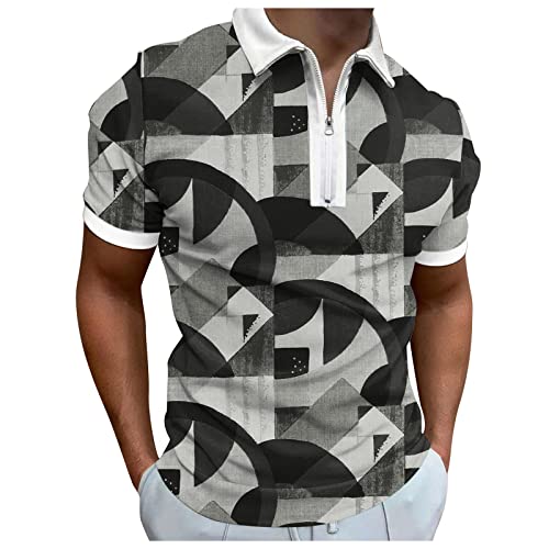 Tshirt Herren,Poloshirt Herren,T Shirts Männer,Hemd Herren Kurzarm Giraffe Stickerei T-Shirt Sommer Slim Fit Golf Sports Einfarbig Basic Golf T-Shirt Stickerei Sports Outdoor geeksport Tennis von Asija