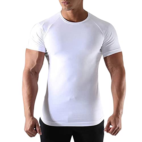 t-Shirt Herren Slim fit Stretch Männer Casual Muskel Rundhals Tank Top Body Shaper Solide Abnehmen T-Shirt Basisschicht Sport Shapewear t-Shirt Herren Slim fit Stretch Männer Casual Muskel Rundhals Tank Top Body Shaper Solide Abnehmen T-Shirt Basisschicht Sport Shapewear von Asija