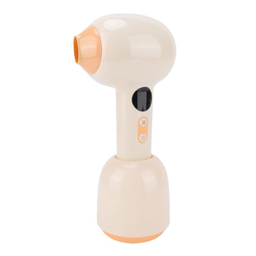 Asixxsix Kabelloser Baby-Haartrockner, 85W geräuscharm tragbarer Haartrockner für Kinder mit 2 Windgeschwindigkeitsstufen über USB aufladbarer kleiner Haartrockner für empfindliche von Asixxsix