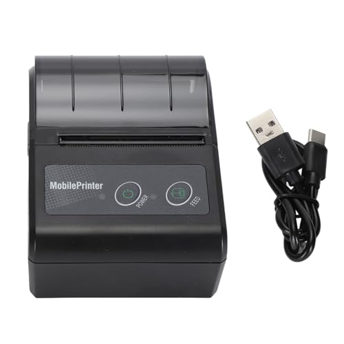 Bluetooth-Thermo-Belegdrucker, Kabelloser Mini-Ticketdrucker mit Automatischer Schlaf- und Weckfunktion, Tragbarer Thermo-Belegdrucker für den Einzelhandel in Kleinen Bluetooth-Thermo-Belegdrucker, Kabelloser Mini-Ticketdrucker mit Automatischer Schlaf- und Weckfunktion, Tragbarer Thermo-Belegdrucker für den Einzelhandel in Kleinen von Asixxsix