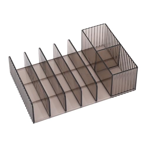 Make-up-Organizer aus Durchsichtigem Kunststoff mit 7 Fächern, Ordentliche Kosmetikaufbewahrung, Robust und Vielseitig, für die Arbeitsplatte der Waschtischschublade von Asixxsix