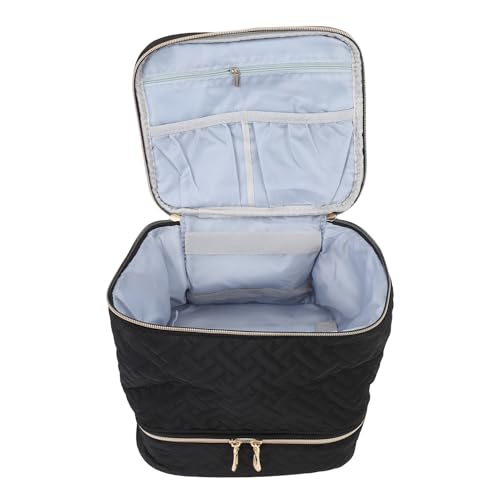Nagellack-Organizer-Etui, Doppellagige Tasche für 30 Flaschen, Nagellack-Tragetasche mit Großem Fassungsvermögen und Tragegurt, Nagellack-Etui für Nagelwerkzeuge, Kosmetika Nagellack-Organizer-Etui, Doppellagige Tasche für 30 Flaschen, Nagellack-Tragetasche mit Großem Fassungsvermögen und Tragegurt, Nagellack-Etui für Nagelwerkzeuge, Kosmetika von Asixxsix
