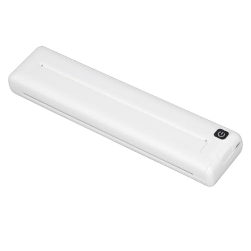 Tragbarer A4-Thermodrucker, USB BT, Kabelloser Mini-Tintendrucker, Kabelloser Mobiler Schreibtisch-Handdrucker mit 100 Blatt Papier, Kompatibel mit IOS und Android, für Reisen von Asixxsix