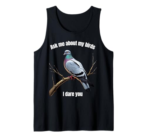 Pigeon Racing Fancier Breeder Lustiger Vogelbeobachter Bleib cool Herren Tank Top Pigeon Racing Fancier Breeder Lustiger Vogelbeobachter Bleib cool Herren Tank Top von Ask me about my birds. I dare you. Bird Humor joke