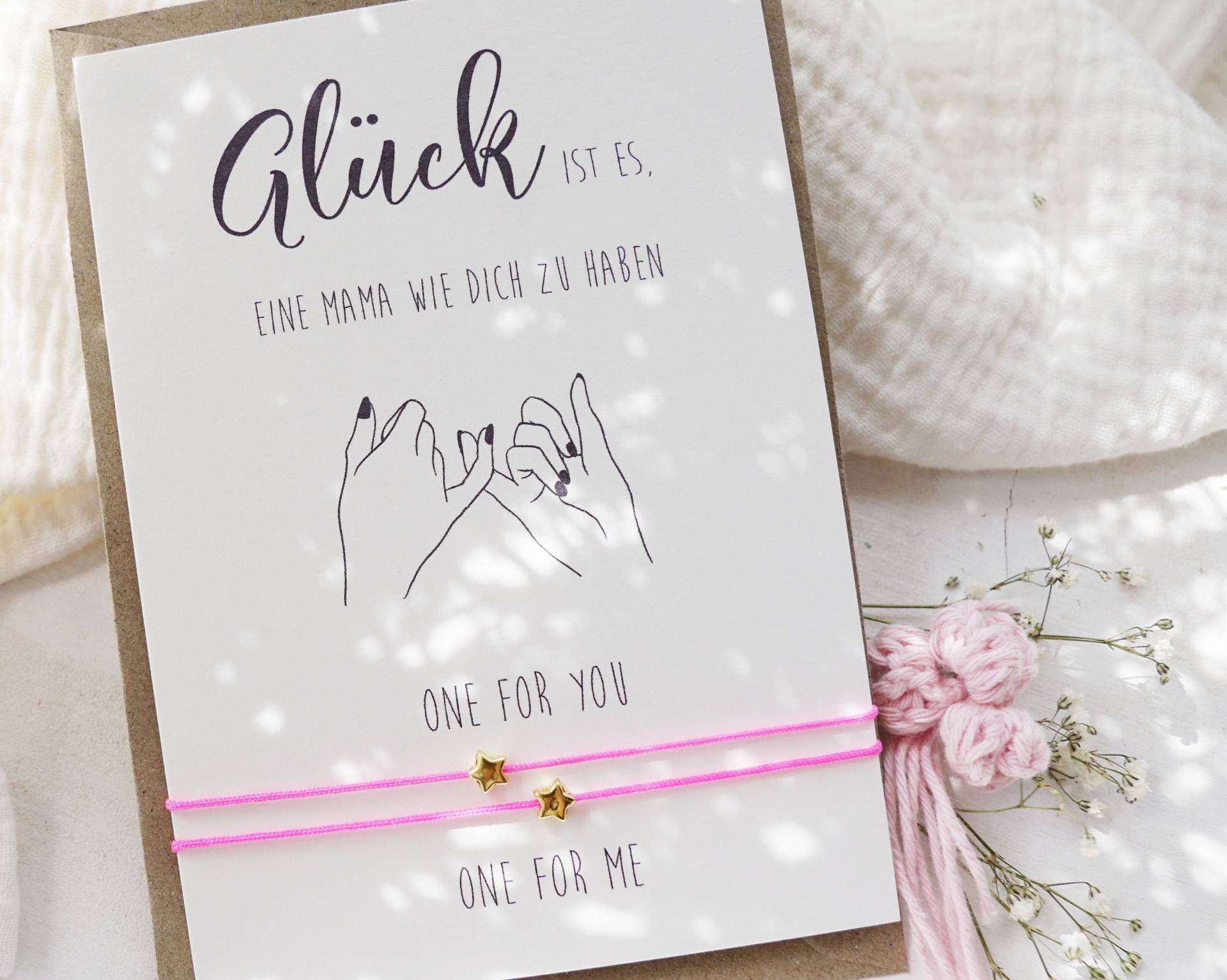 Mama Tochter Armbänder Glück Ist Eine Wie Dich Zu Haben Weihnachtsgeschenk 2Er Set Armband Herz Schwester Mutter Sohn von AtelierAskada