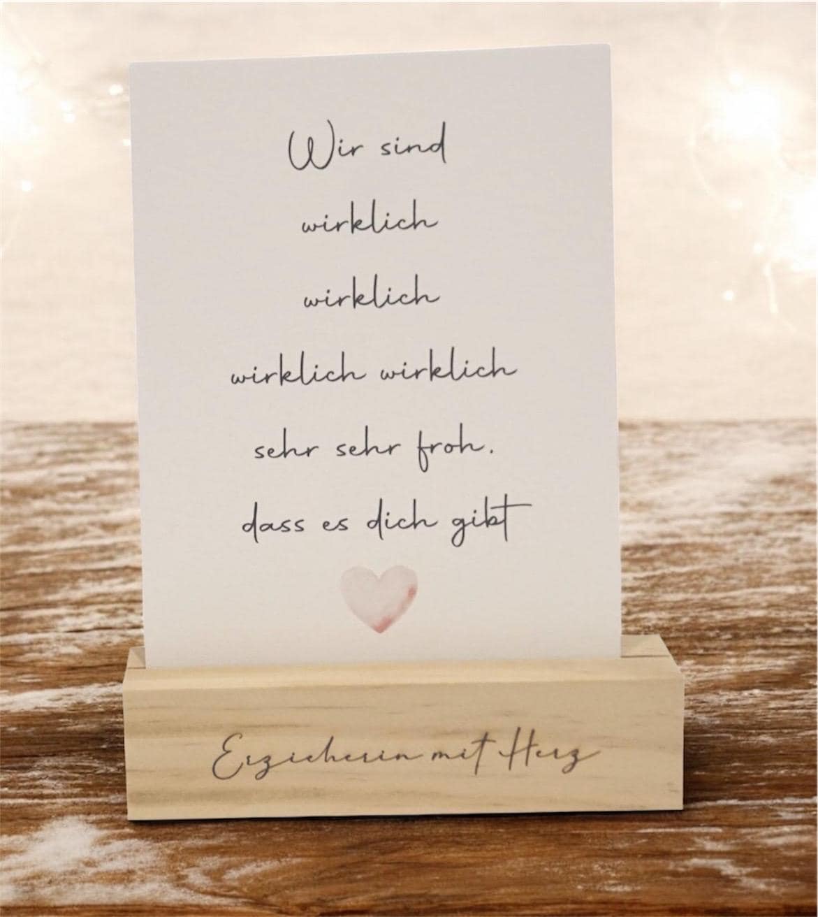 Weihnachtsgeschenk Erzieherin Erzieher Hebamme Lehrerin Fotografin Kollegin Fotohalter Kartenhalter Personalisierte Kleine Geschenke von AtelierAskada