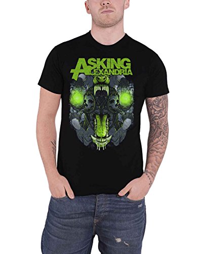 Asking Alexandria T Shirt Teeth Band Logo Nue offiziell Herren Schwarz M von Asking Alexandria