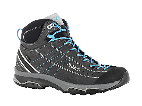 Asolo Damen NUCLEON MID GV Bergschuh, Graphite/Silver/Cyan, 38 2/3 EU von Asolo