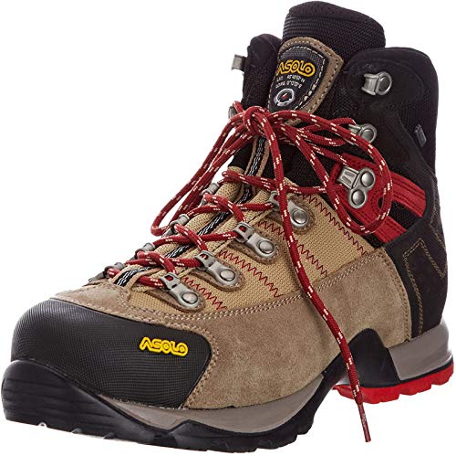 Asolo Fugitive GTX, Herren Trekking- und Wanderstiefel , Beige - Wool/Black - Größe: 43.5 von Asolo