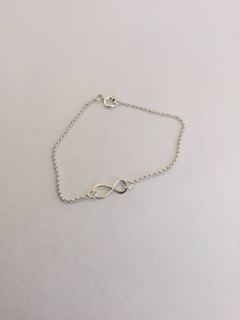 Sterling Silber Infinity Armband, Silberschmuck, Armband Sterlingsilber Sterling Silber Infinity Armband, Silberschmuck, Armband Sterlingsilber von AspenPurple