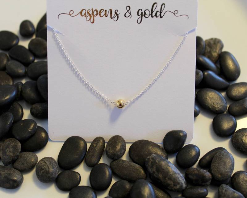 sterling Silber Schmuck, Kugel Halskette, Rolo Kette Halskette sterling Silber Schmuck, Kugel Halskette, Rolo Kette Halskette von AspenPurple