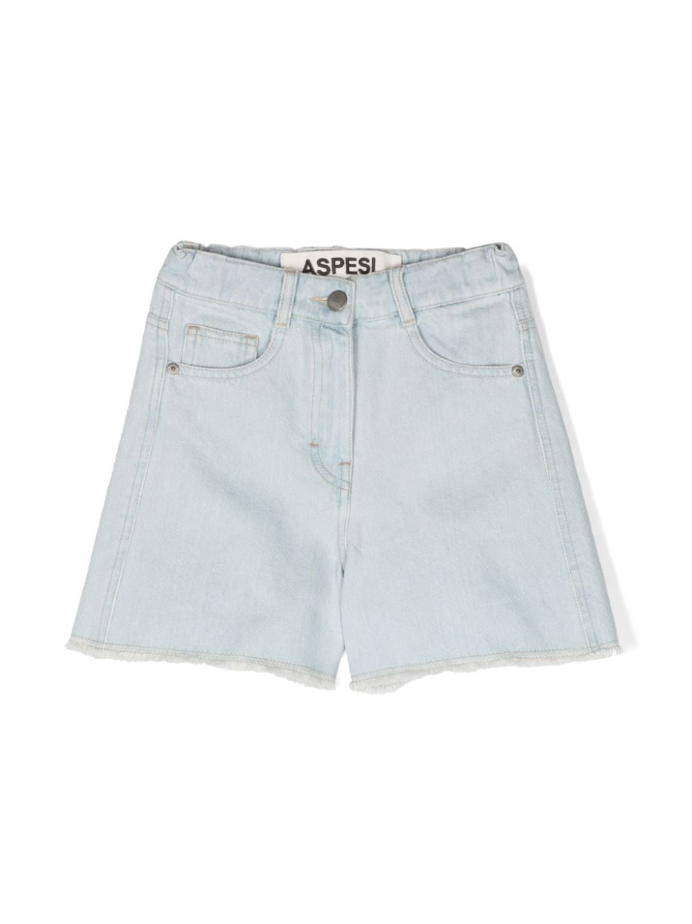 Aspesi Kids Ausgefranste Jeans-Shorts - Blau von Aspesi Kids