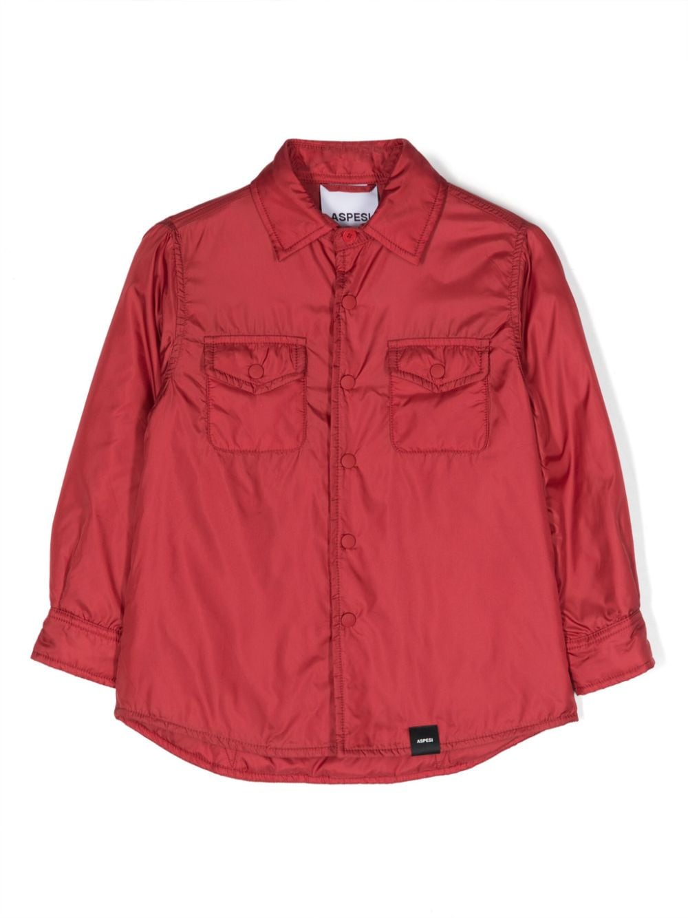 Aspesi Kids Leichte Iconic Hemdjacke - Rot von Aspesi Kids