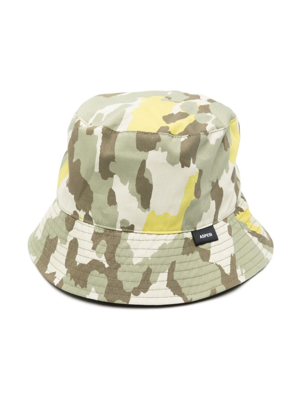 Aspesi Kids Wendbarer Fischerhut mit Camouflage-Print - Grün von Aspesi Kids