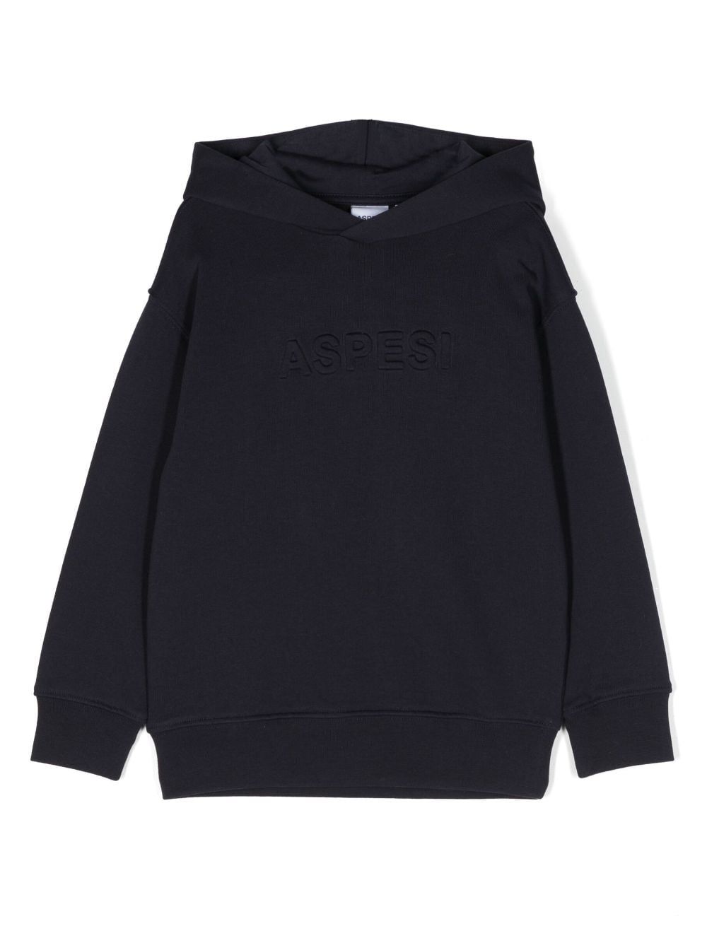 Aspesi Kids Hoodie mit Logo-Prägung - Blau von Aspesi Kids