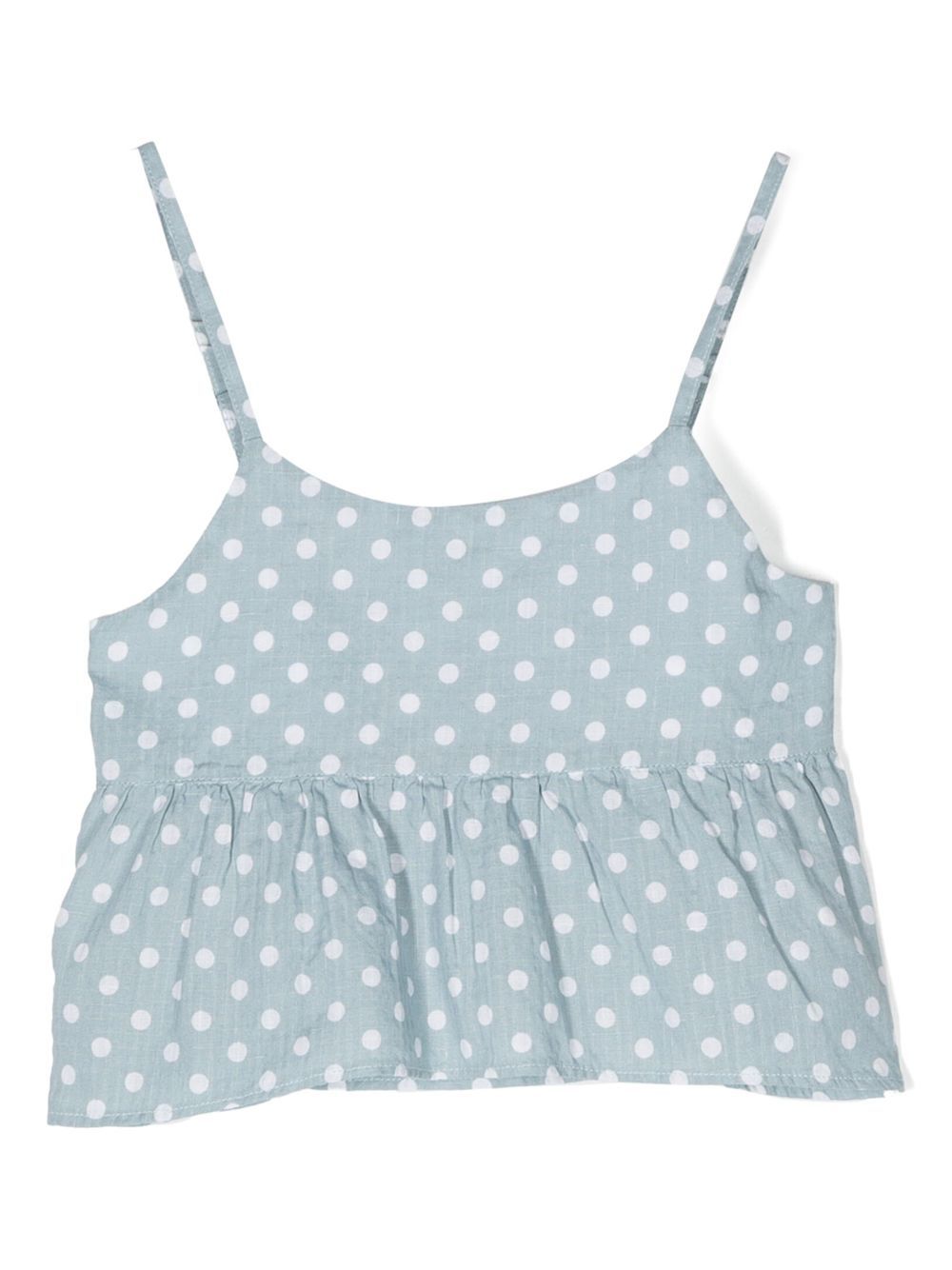 Aspesi Kids Cropped-Top mit Polka Dots - Blau von Aspesi Kids