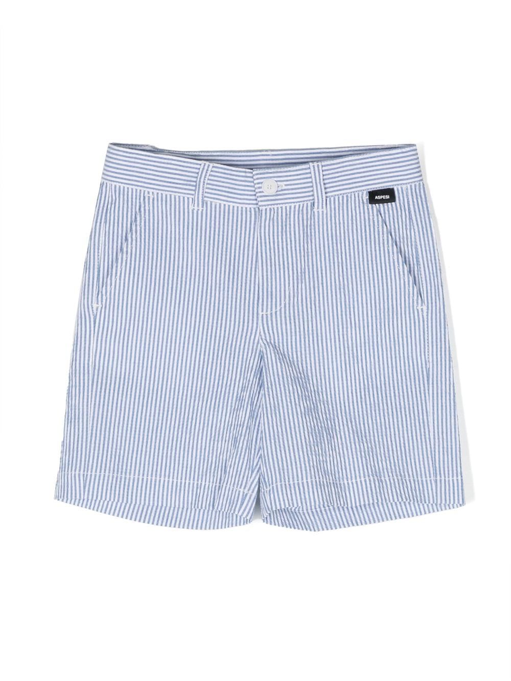 Aspesi Kids Gestreifte Shorts - Blau von Aspesi Kids