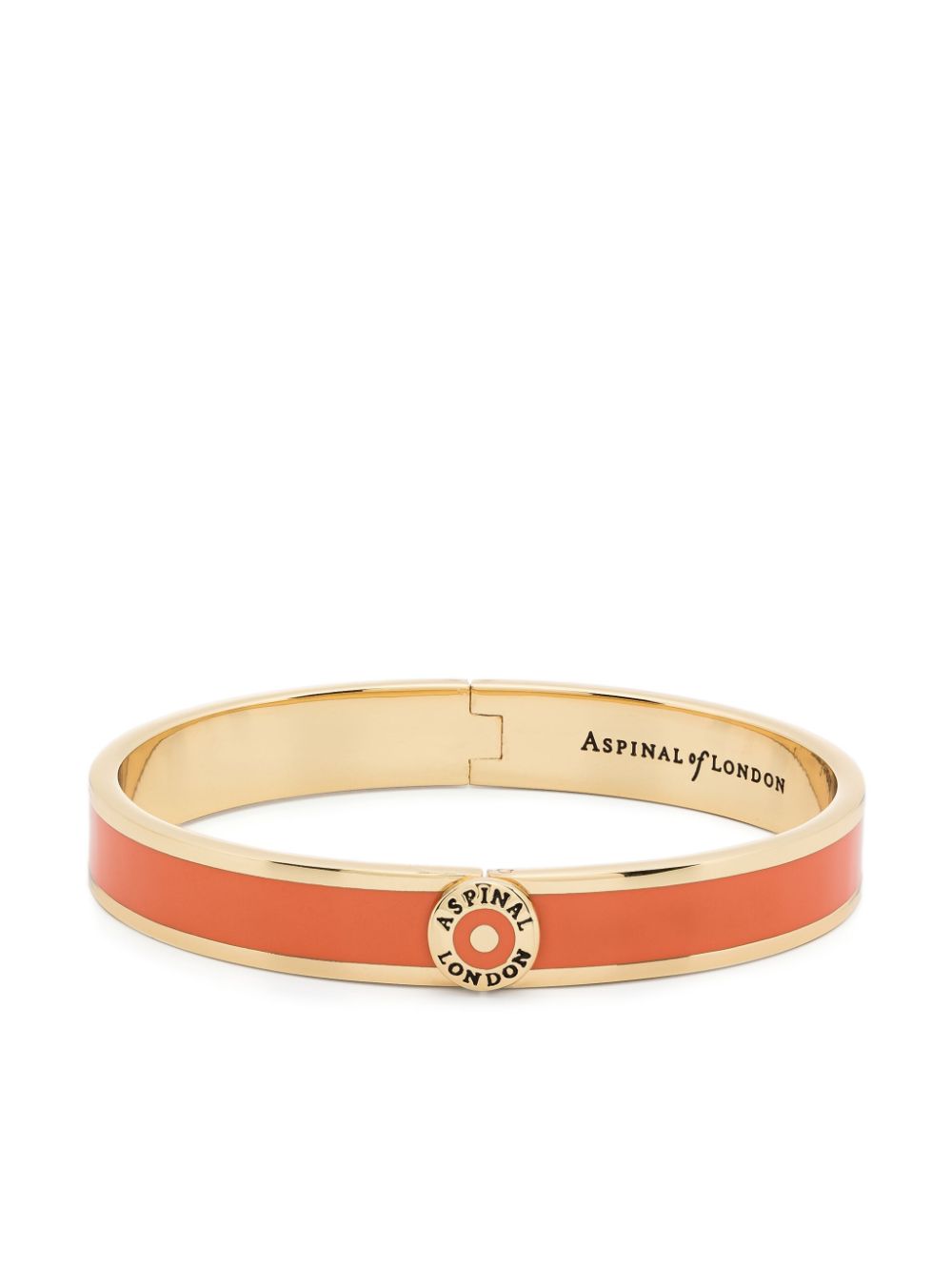 Aspinal Of London Armreif mit Logo-Schild - Orange von Aspinal Of London