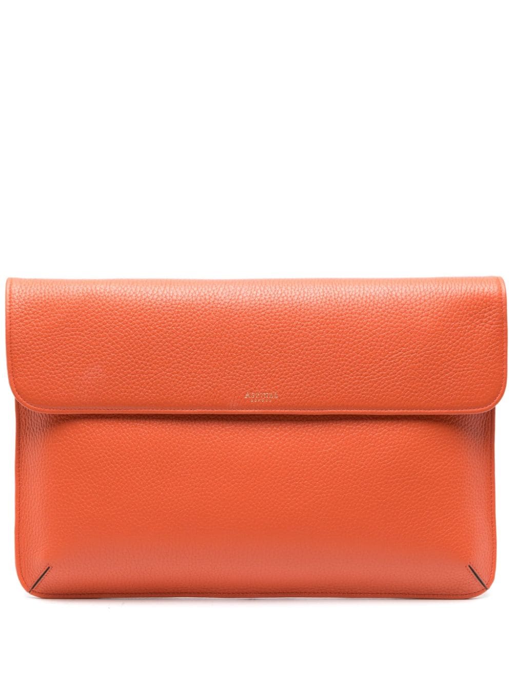 Aspinal Of London Laptoptasche aus Leder 25cm x 38cm - Orange von Aspinal Of London