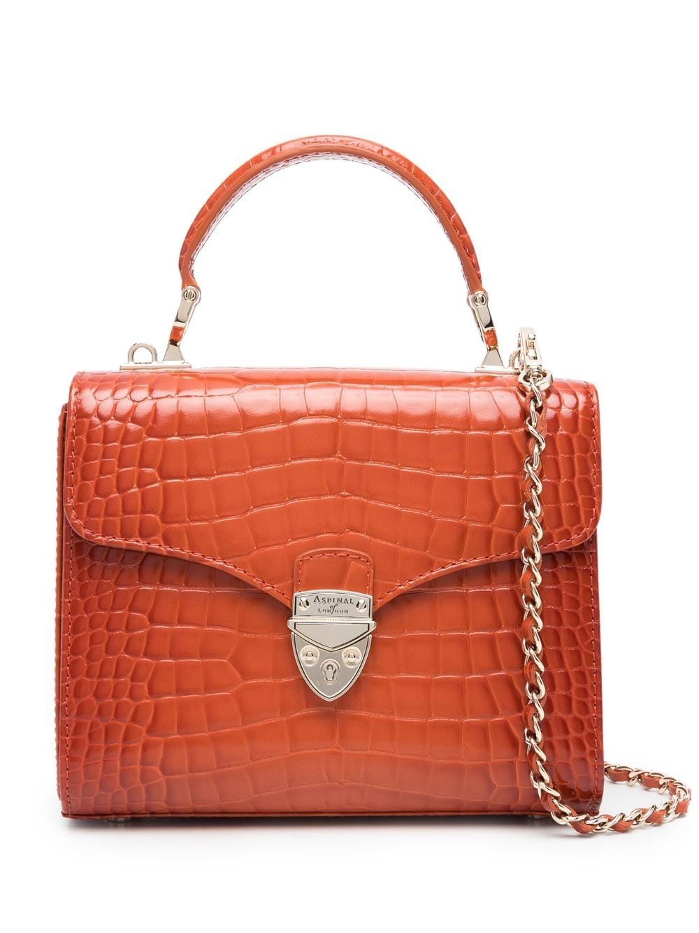 Aspinal Of London Mini Mayfair Handtasche - Orange von Aspinal Of London