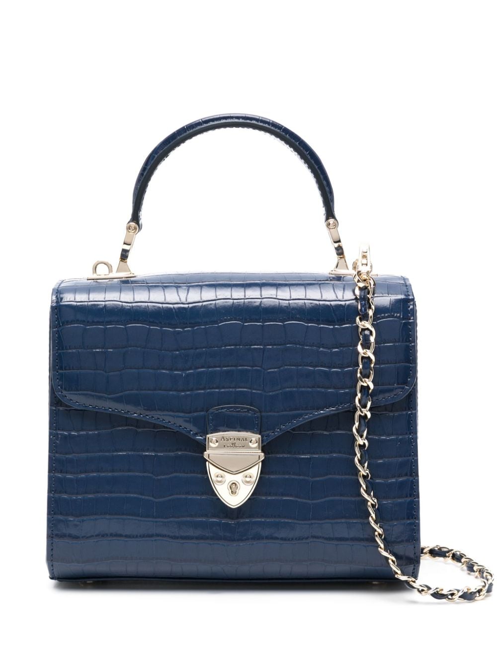 Aspinal Of London Mittelgroße Mayfair Handtasche - Blau von Aspinal Of London