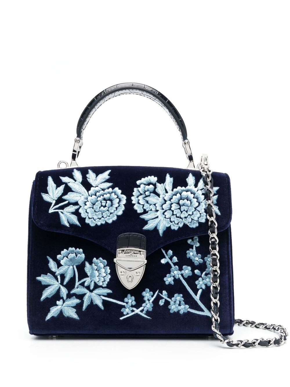 Aspinal Of London Mittelgroße Mayfair Handtasche - Blau von Aspinal Of London