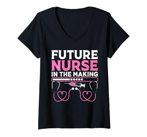 Damen Future Nurse In The Making Motivational Journey T-Shirt mit V-Ausschnitt Damen Future Nurse In The Making Motivational Journey T-Shirt mit V-Ausschnitt von Aspiring Medical Professionals Passion Healthcare