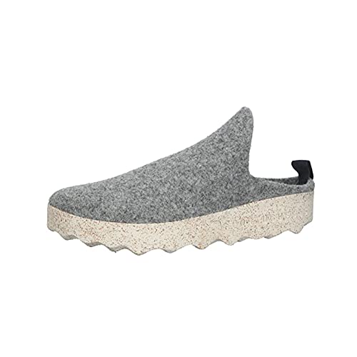 Asportuguesas Come P018023006 Damen Hausschuhe Slipper Clogs Naturwollfilz Nachhaltig grau, Größe:37, Farbe:Grau (EU 37) von Asportuguesas