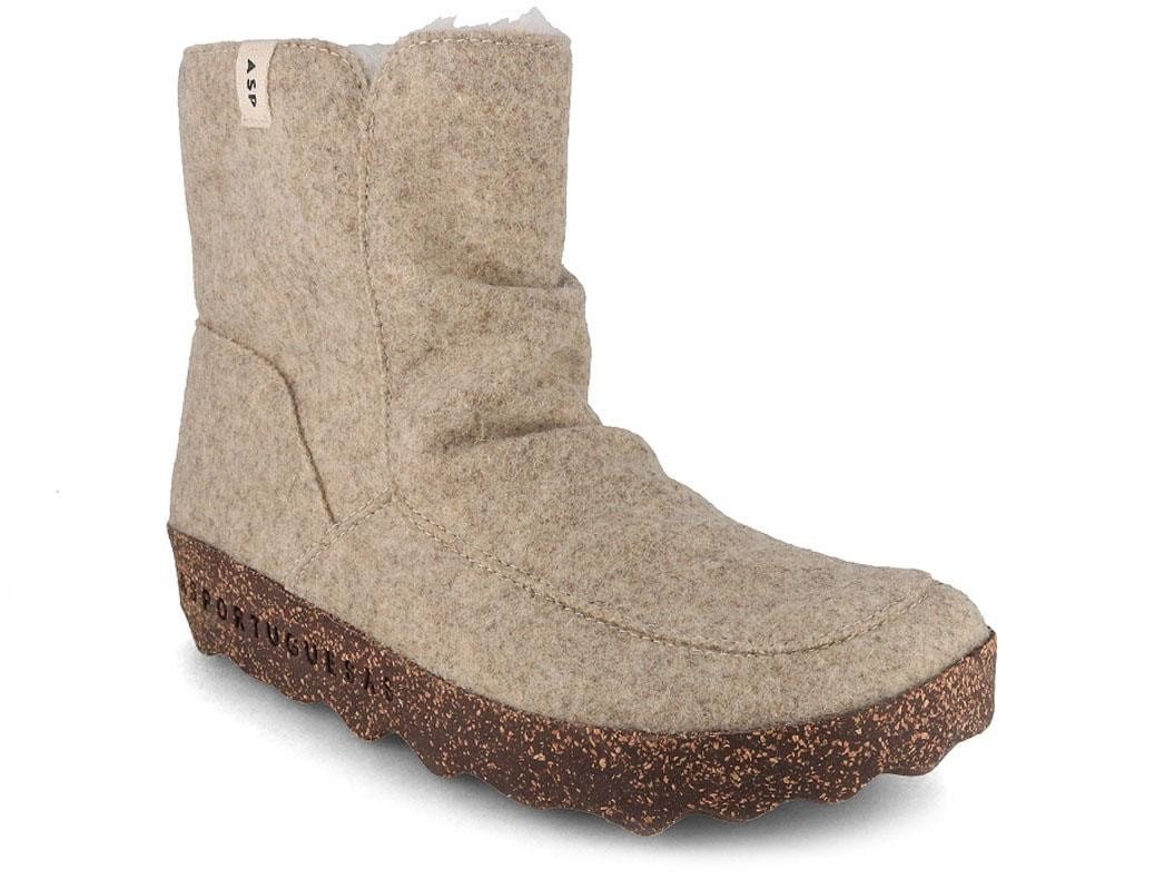 Asportuguesas Cuff Damen Stiefel Hausschuh mit Lammfell von Asportuguesas