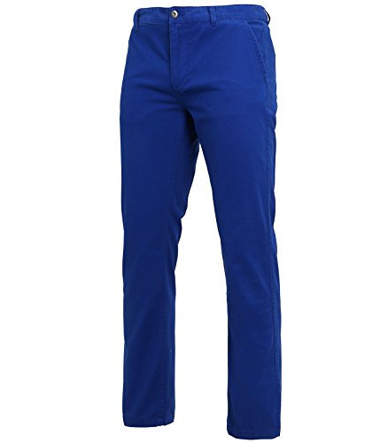Asquith And Fox Herren Chino Summer Regular Cotton Classic Hose, Blau (Königsblau), 44W / 34L von Asquith And Fox