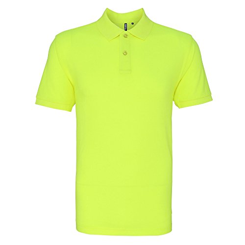 Asquith & Fox Herren Asquith and Fox Men's Polo Poloshirt, Gelb (Neon Yellow 000), Large von Asquith And Fox