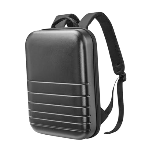 AsrMyjcx 14 l Laptop Rucksack Hardshell Multi -Taschen Geschenke Reise -Rucksack wasserdicht für Reisen Frauen, Grauschwarz von AsrMyjcx